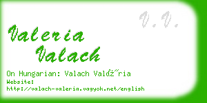 valeria valach business card